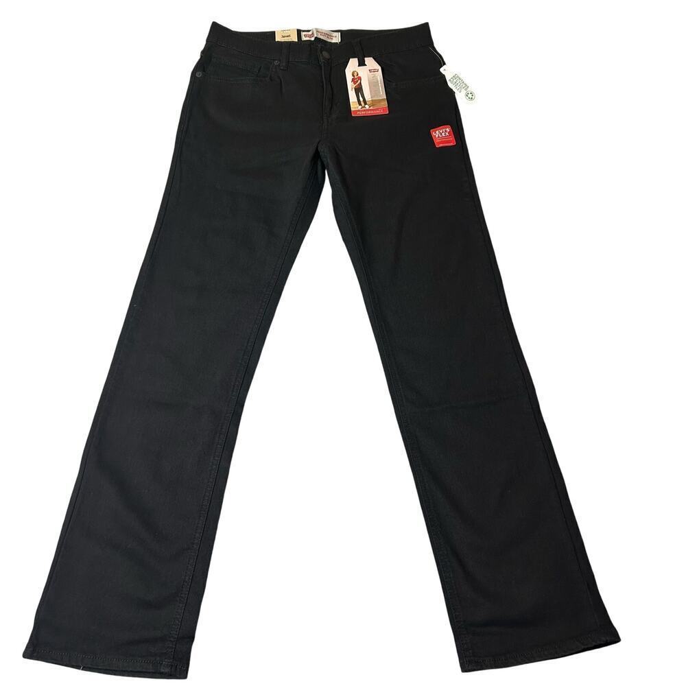 Levi Strauss Jeans Boys 18 29X31 Black Slim Fit Adjustable Waistband NEW
